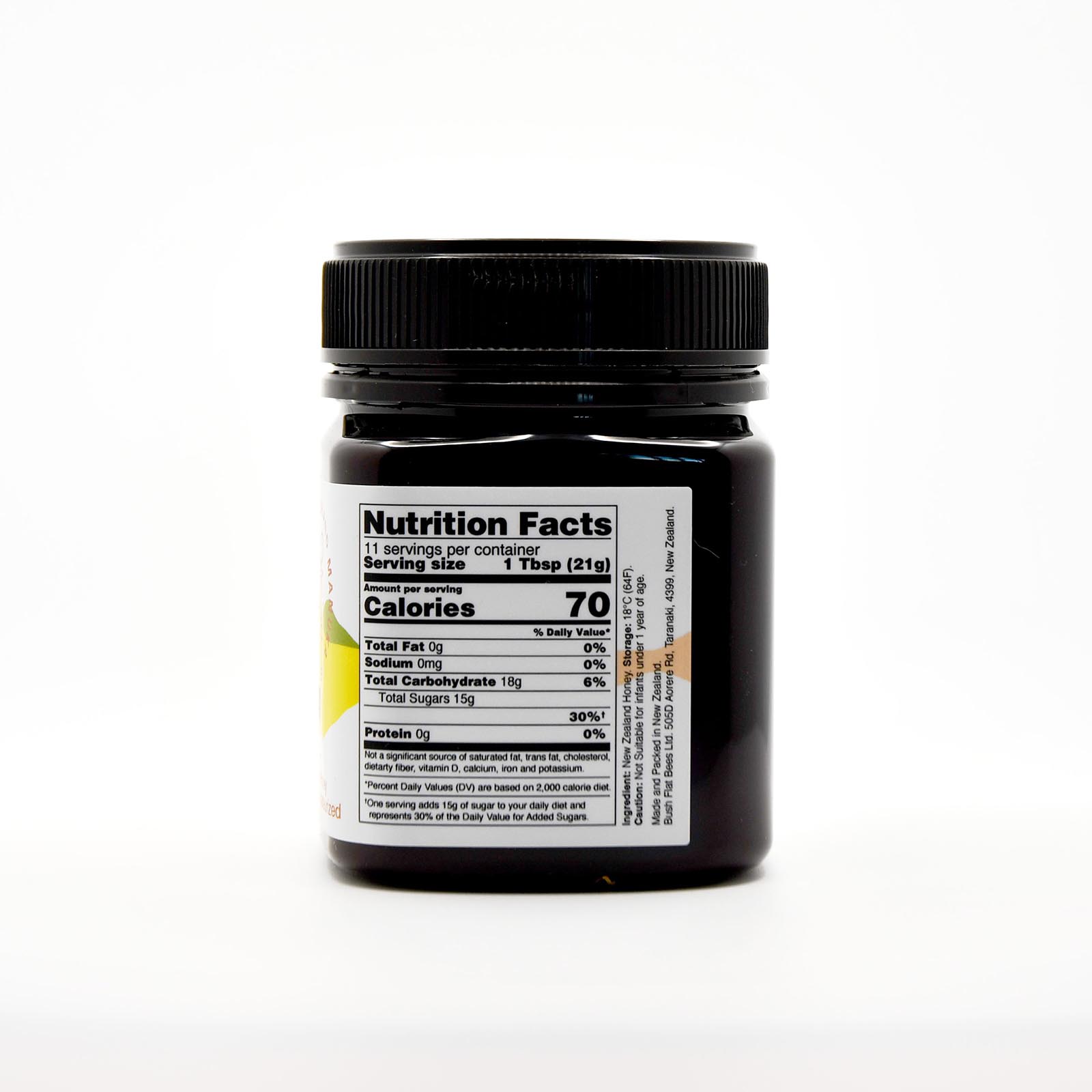 UMF 10 nutrition label