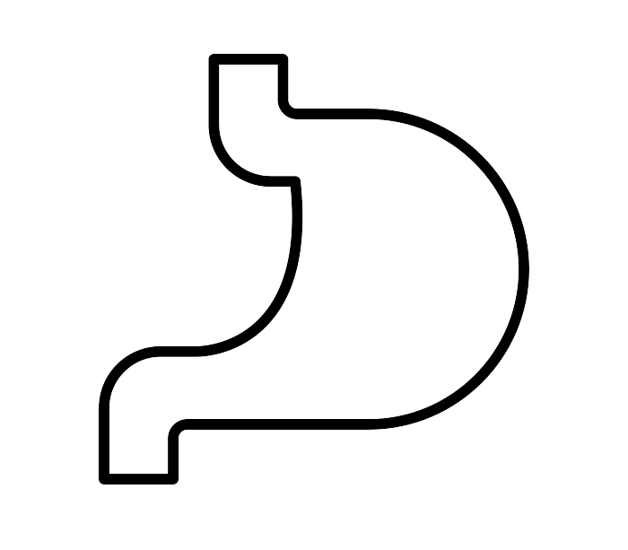 An icon of a stomach